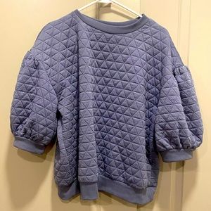 A New Day grey puff sleeve top - Large